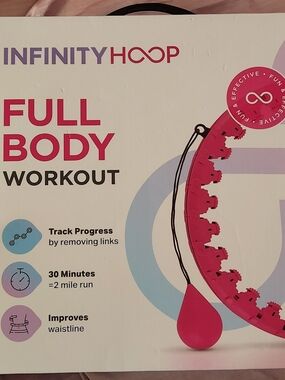 Pink Infinity Hoop Size S-XXL W/ Infinity Sweat Belt